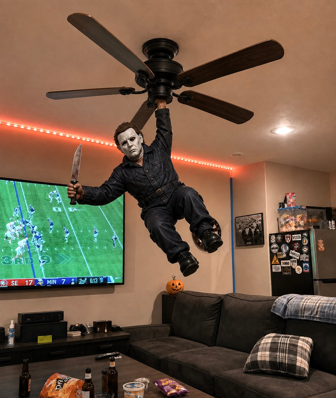 FrightFan™ - Moving Horror Ceiling Fan Attachment