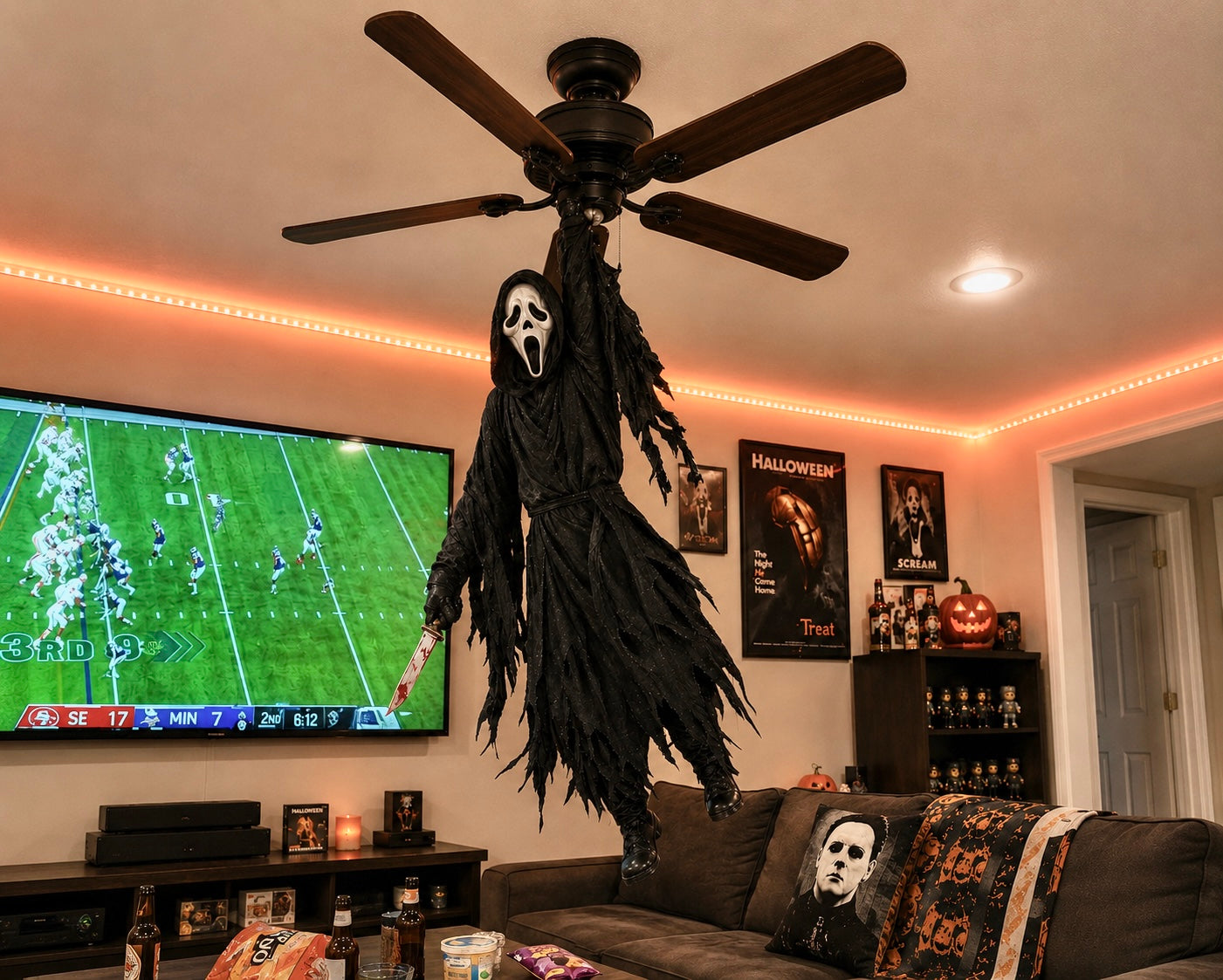 FrightFan™ - Moving Horror Ceiling Fan Attachment