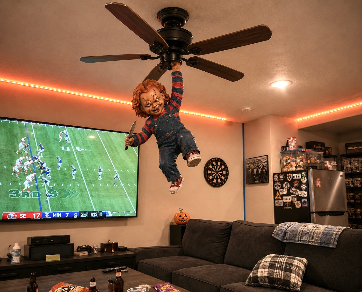 FrightFan™ - Moving Horror Ceiling Fan Attachment